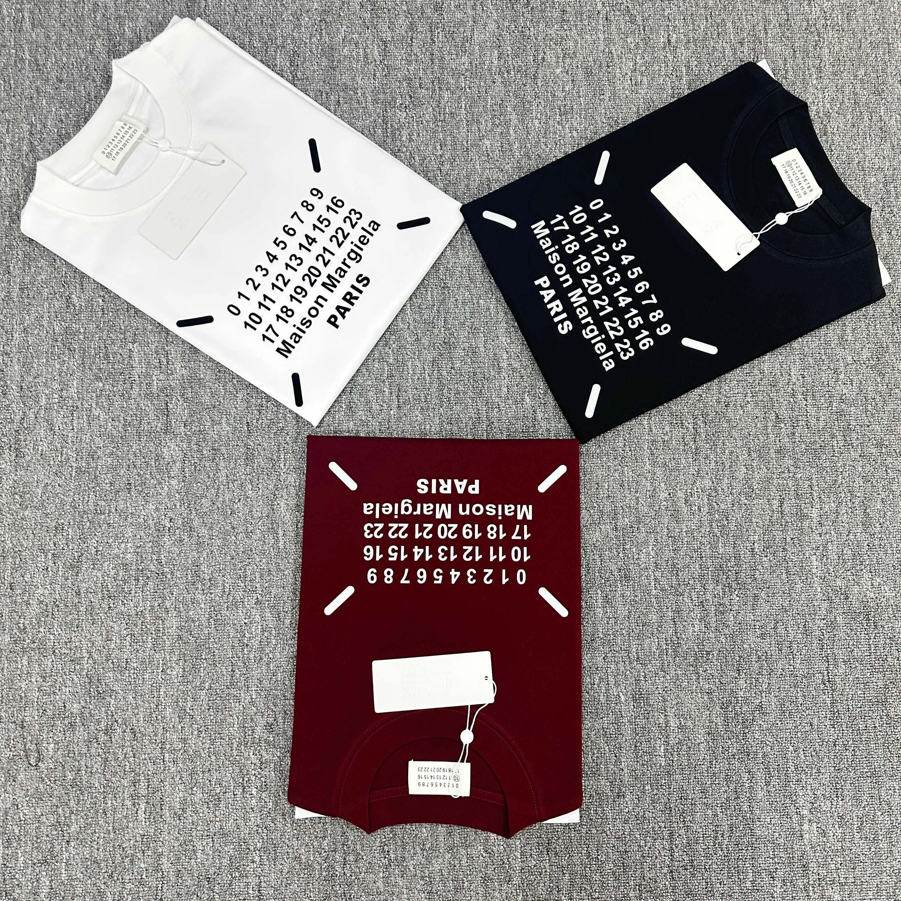 MM 6 * 2025 New Arrival mm 6 Classic T Same Style. ：White Black Red Size： S （90-130 ） M （120-150 ） L （140-165 ） XL （160-180 ） XXL （180-210 ）